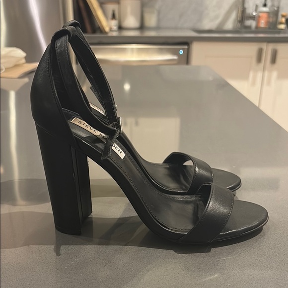 Steve Madden Black Women's Heeled Sandals - Picture 1 of 4